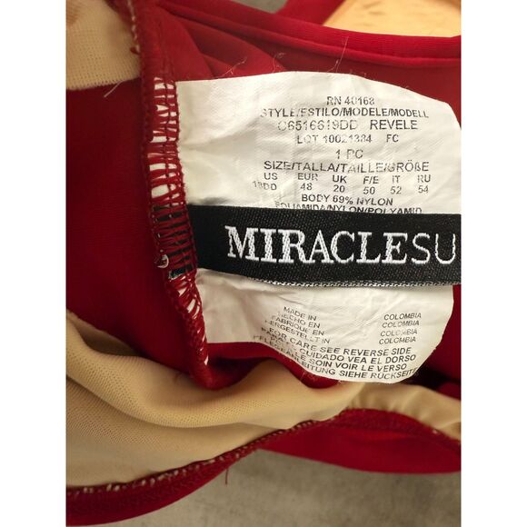 Miraclesuit DD-Cup Revele One Piece Grenadine Swimsuit Size 18DD - Picture 7 of 11